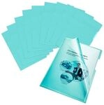 bene 100er-Pack Sichth&uuml;llen - A4 - glasklar - farbig blau