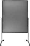 Legamaster Moderationswand &raquo;PREMIUM PLUS&laquo; 120x150 cm auf Rollen grau, 226 cm