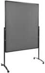 Legamaster Moderationswand &raquo;PREMIUM PLUS&laquo; 120x150 cm mit Standfu&szlig; grau, 226 cm