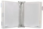 Tarifold Wand Sichttafelsystem &raquo;Sterifold&laquo; inkl. 10 Sichttafeln wei&szlig;