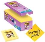 Post-it Super Sticky Haftnotizblock &raquo;Super Sticky Notes&laquo; 76 x 76 mm, 16 St&uuml;ck gelb
