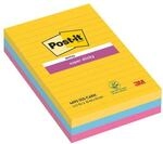 Post-it Super Sticky Haftnotizblock &raquo;Carnival Collection liniert&laquo; 152 x 101 mm, 3