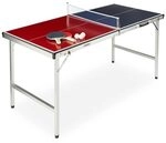 relaxdays Tischtennisplatte klappbar mit Zubeh&ouml;r