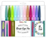 Pentel Brush-Pen-Set &raquo;Pastel SES15C-12&laquo; Set (12 St&uuml;ck)