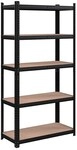 Songmics Schwerlastregal 5 Fachb&ouml;den je 175 kg 90 x 40 x 180 cm schwarz, 90x180x40