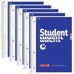 Brunnen 5x Collegeblock &raquo;Student&laquo; A4 liniert blau