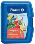 Pelikan 14 Stangen Kinderknete &raquo;Creaplast&laquo; blaues Etui