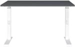 Germania-Werke Schreibtisch h&ouml;henverstellbar (manuell) &raquo;Downey&laquo; 120 cm grau,
