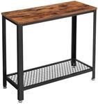 VASAGLE Beistelltisch braun 60/30/60 cm braun, 60x30 cm