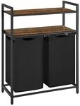VASAGLE W&auml;schesortierer braun / schwarz 73,0/33/92 cm braun, 73x92x33 cm