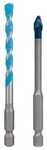 BOSCH Bohrer-Set EXPERT HEX-9 2 St. grau
