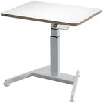 Leitz Elektrisch h&ouml;henverstellbarer Steh-Sitz-Tisch &raquo;Ergo Compact&laquo; 80 cm wei&szlig;,