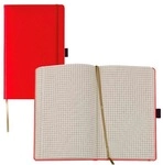 Lediberg Notizbuch &raquo;Tucson&laquo; kariert A6 hellrot rot