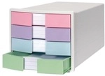 HAN Schubladenbox &raquo;Impuls Pastell&laquo; 4 Schubladen geschlossen wei&szlig;, 24x3.7x32.5 cm