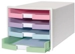 HAN Schubladenbox &raquo;Impuls Pastell&laquo; 4 Schubladen offen wei&szlig;, 24x2.5x32.5 cm