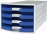 HAN Schubladenbox &raquo;IMPULS&laquo; DIN A4/C4 blau, 28x23.5x36.7 cm