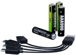 VERICO 8x USB-Akkus mit Ladekabel LoopEnergy AAA900