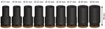 BOSCH Steckschl&uuml;ssel-Satz PRO Impact 3/4" 9-teilig
