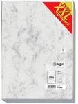 Sigel Gro&szlig;pack Marmorpapier grau, 21x29.7 cm