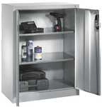 CP Stahlschrank mit Fl&uuml;gelt&uuml;ren 93 x 120 cm grau, 93x120x50 cm
