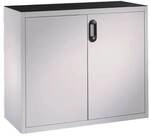 CP Stahlschrank mit Fl&uuml;gelt&uuml;ren 120 x 120 cm grau, 120x120x40 cm