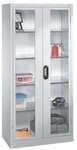 CP Stahlschrank mit Sichtfenstern in Fl&uuml;gelt&uuml;ren 120 x 195 cm, 120x195x50 cm