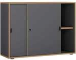 VCM Schiebet&uuml;renschrank &raquo;Salia&laquo; 2 OH breit grau, 100x74x32 cm