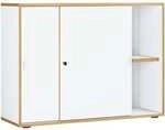 VCM Schiebet&uuml;renschrank &raquo;Salia&laquo; 2 OH breit wei&szlig;, 100x74x32 cm