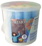 Westcott 20x Stra&szlig;enkreide blau