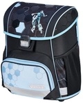 Herlitz Schulranzen-Set &raquo;Loop Plus Cyber Soccer&laquo; gr&uuml;n, 31x37x22 cm