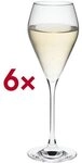 Rona Champagnergl&auml;ser&raquo;MODE&laquo; 240 ml 6er-Set wei&szlig;, 21.5 cm