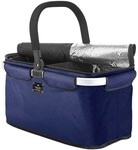 Genius Einkaufskorb Falko Duo 25 Liter grau, 48x28x24 cm