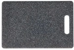 Zeller Schneidebrett Kunststoff Granitoptik 30 x 20 cm grau, 30x20x0.8 cm