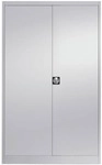 mauser Stahlschrank mit Fl&uuml;gelt&uuml;ren 50 cm tief 5 OH breit grau, 120x195x50 cm