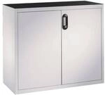 CP Stahlschrank mit Fl&uuml;gelt&uuml;ren 120 x 100 cm grau, 120x100x40 cm
