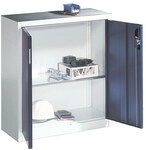 CP Stahlschrank mit Fl&uuml;gelt&uuml;ren 93 x 100 cm blau, 93x100x40 cm