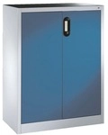 CP Stahlschrank mit Fl&uuml;gelt&uuml;ren 93 x 120 cm blau, 93x120x40 cm