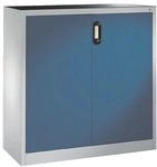 CP Stahlschrank mit Fl&uuml;gelt&uuml;ren 120 x 120 cm blau, 120x120x40 cm