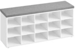 VASAGLE Schuhbank LHS015WB02 105/30 cm wei&szlig;, 105x48 cm