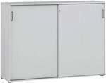 M&ouml;belpartner Schiebet&uuml;renschrank &raquo;1500 B&uuml;ro&laquo; 3 OH grau, 160.2x119.4x41 cm