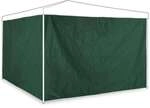 relaxdays 2er-Set Seitenteile f&uuml;r Pavillon 3x2m dunkelgr&uuml;n gr&uuml;n
