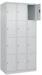 CP Schlie&szlig;fachschrank &raquo;Classic Plus Korpus lichtgrau&laquo; 3x4 F&auml;cher grau, 90x185x50
