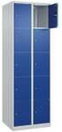 CP Schlie&szlig;fachschrank &raquo;Classic Plus Korpus lichtgrau&laquo; 2x5 F&auml;cher blau,...