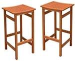 Garden Pleasure 2-tlg. Garten-Barhocker-Set &raquo;Palmdale&laquo;, 42x75 cm