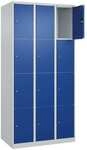 CP Schlie&szlig;fachschrank &raquo;Classic Plus Korpus lichtgrau&laquo; 3x4 F&auml;cher blau, 90x185x50
