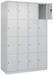 CP Schlie&szlig;fachschrank &raquo;Classic Plus Korpus lichtgrau&laquo; 4x4 F&auml;cher grau, 120x185x50