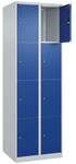 CP Schlie&szlig;fachschrank &raquo;Classic Plus Korpus lichtgrau&laquo; 2x4 F&auml;cher blau, 60x185x50