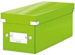 Leitz CD/DVD-Ablagebox WOW 6041 „Click & Store“ gr&uuml;n, 14.3x13.6x35.2