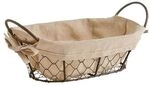 Zeller Brotkorb &raquo;Countrystyle&laquo; grau, 26x9x17 cm