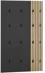 M&ouml;belpartner Wandgarderoben-Set &raquo;Alexa&laquo; schwarz, 73.5x109x2.6 cm